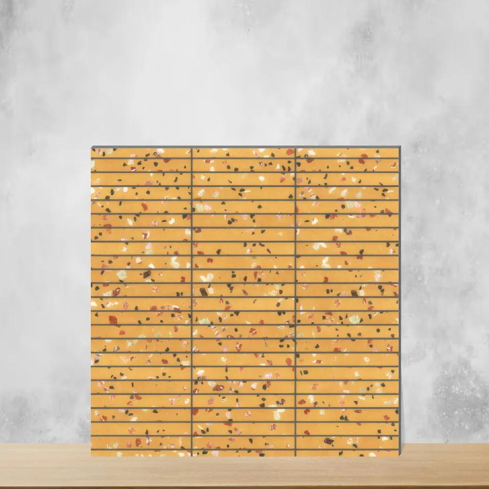 Ceramic Kitkat Yellow Matt Square Tiles TL-3444-F (12x12 inch | 9.5 mm)