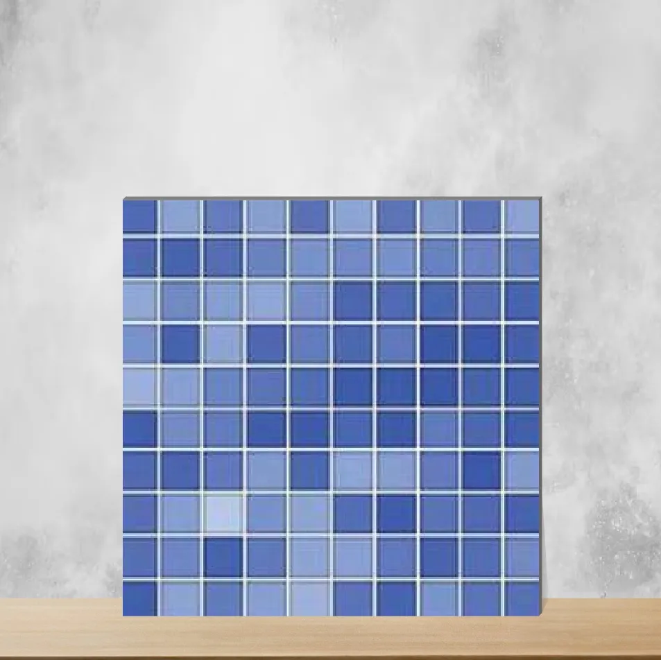 Swim Blue Blue Rectangular Tiles TL-3466-D (18x12 inch | 6 mm)