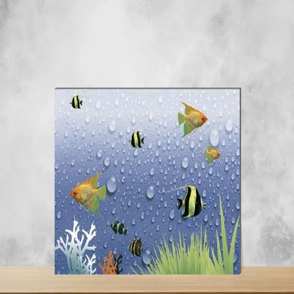 Deep Sea Blue Highlighter Tiles Rectangular Tiles TL-3684-E (18x12 inch | 6 mm)