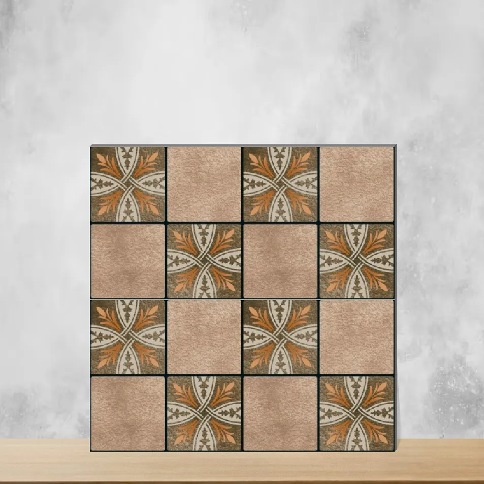 Vitrified Geometric & Abstracts Matt Square Tiles TL-3519 (16x16 inch | 12 mm)