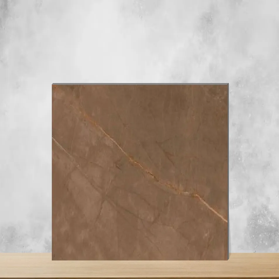 Marrone Brown Marbles & Stones Square Tiles TL-3725-C (12x12 inch | 6 mm)