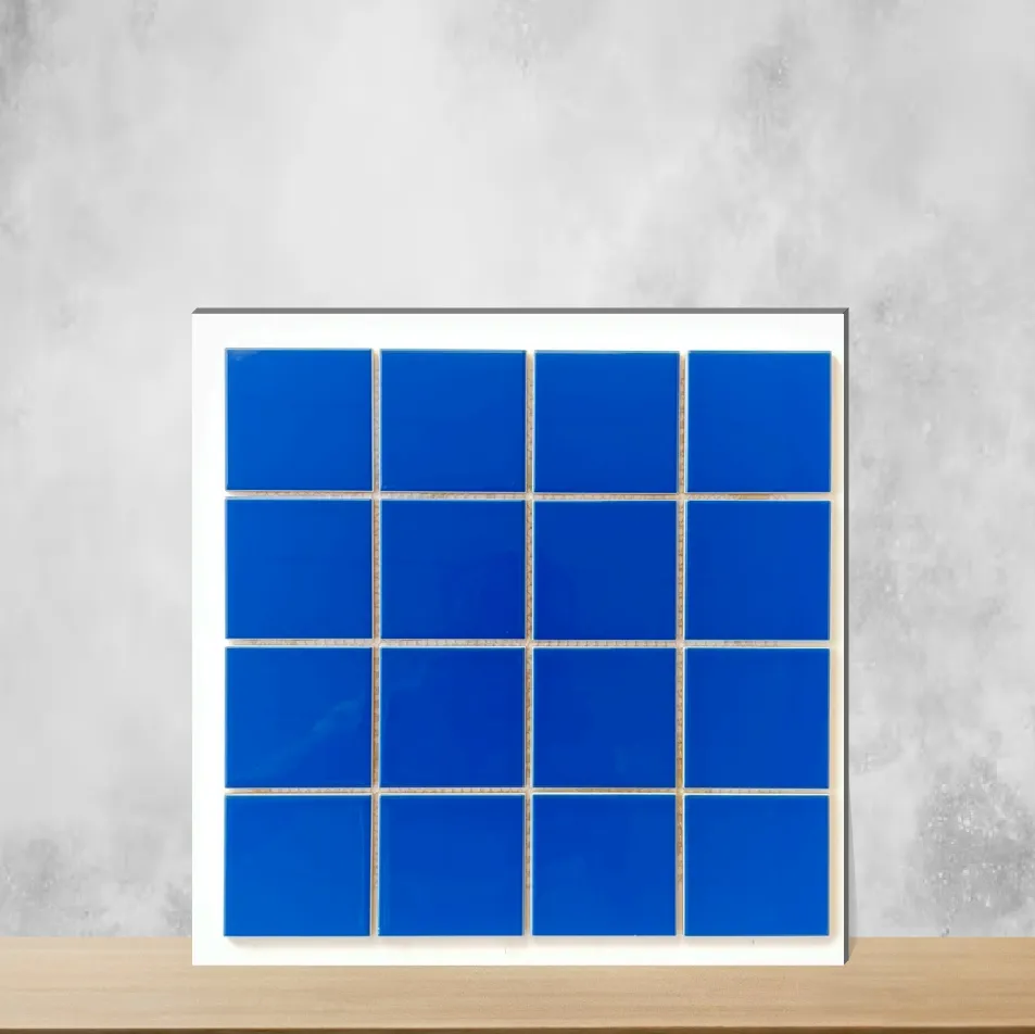 Ceramic Thunder Blue Glossy Square Tiles TL-366 (3x3 inch | 5.8 mm)