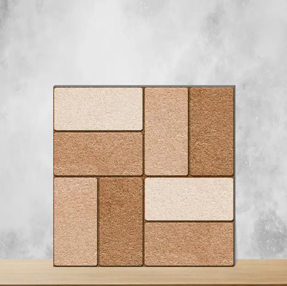 Vitrified Brunox Marbles & Stones Matt Square Tiles TL-3714 (16x16 inch | 12 mm)