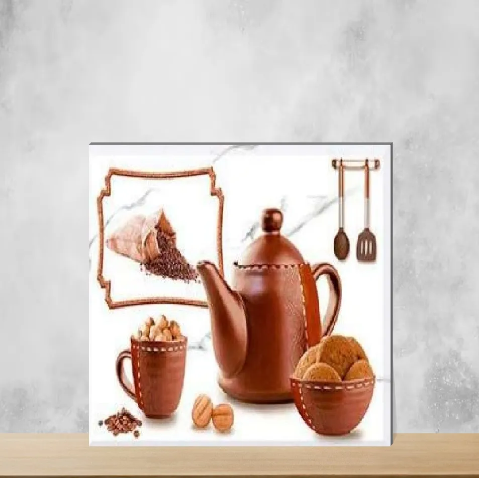 Cotton White & Red Highlighter Tiles Rectangular Tiles TL-3771-E (18x12 inch | 6 mm)