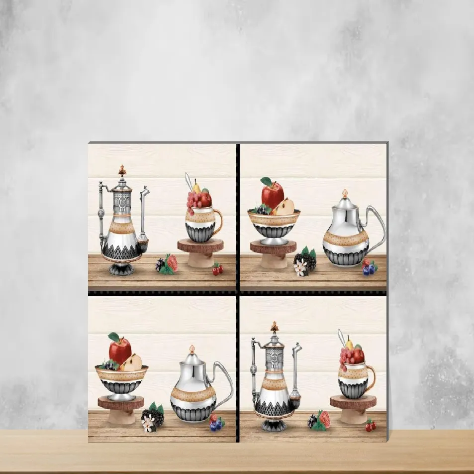 Terra Brown Highlighter Tiles Rectangular Tiles TL-3769-C (18x12 inch | 6 mm)