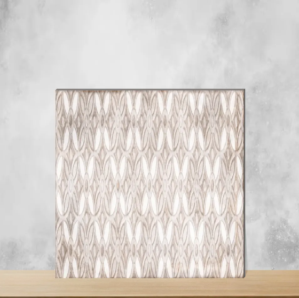 Shaby Ash Glossy Rectangular Tiles TL-403-I (12x3 inch | 6 mm)