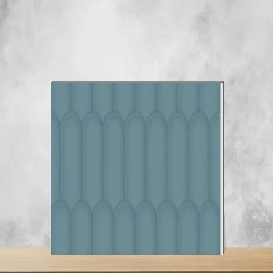 Ceramic Porpoise Glossy Rectangular Tiles TL-4351-B (12x18 inch | 6 mm)