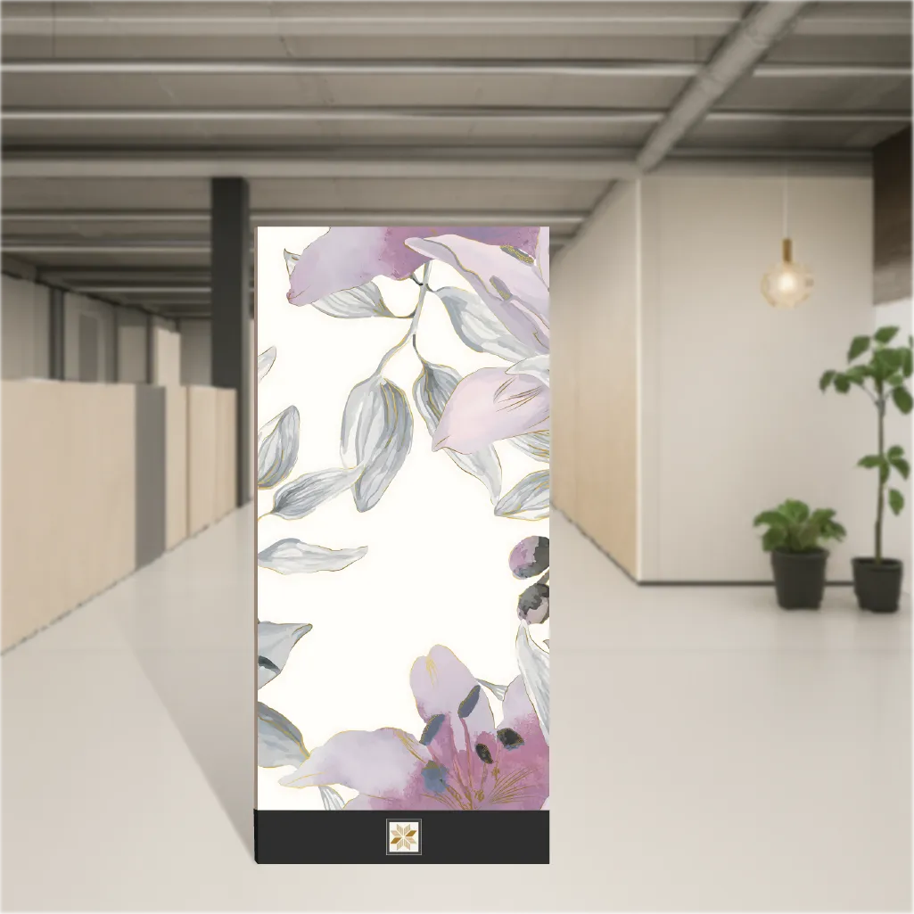 Vitrified Jewel Bramble Beauty Tropical Florals Matt Rectangular Tiles TL-4 (4x2 feet | 9 mm)