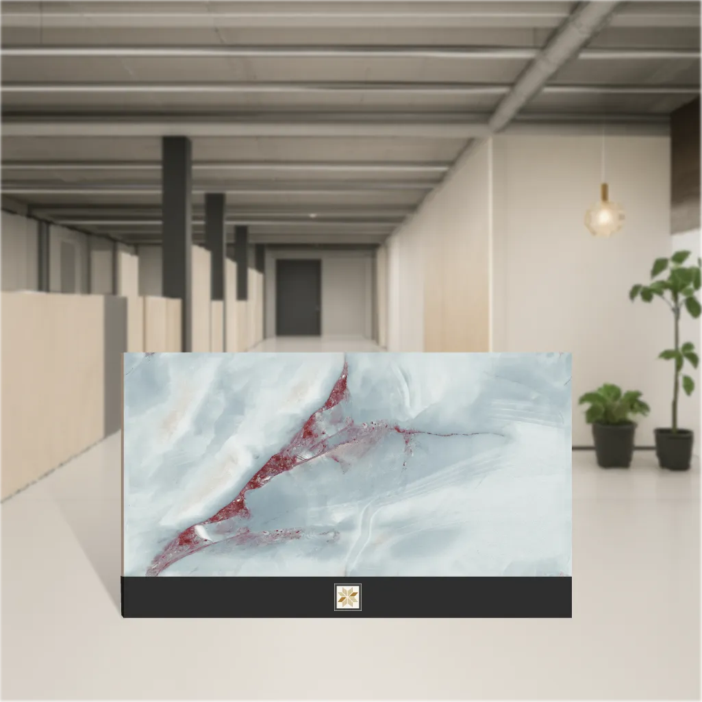 Vitrified Brussa Endless Matching Hi-Glossy Rectangular Tiles TL-4015 (4x2 feet | 9 mm)