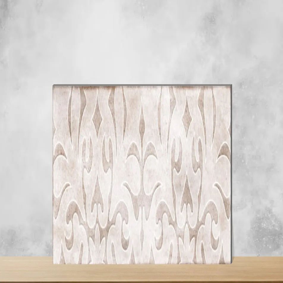 Shaby Ash Glossy Rectangular Tiles TL-403-D (12x3 inch | 6 mm)