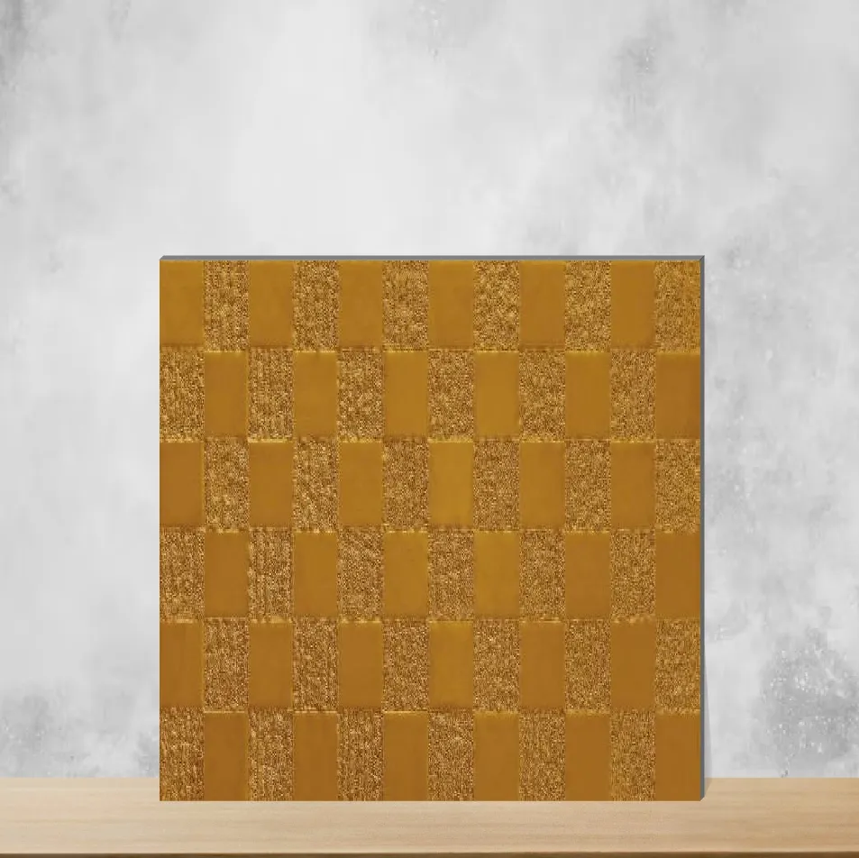 Ceramic Lustra Opulent Gold Metallic Rectangular Tiles TL-4069-B (24x12 inch | 9 mm)