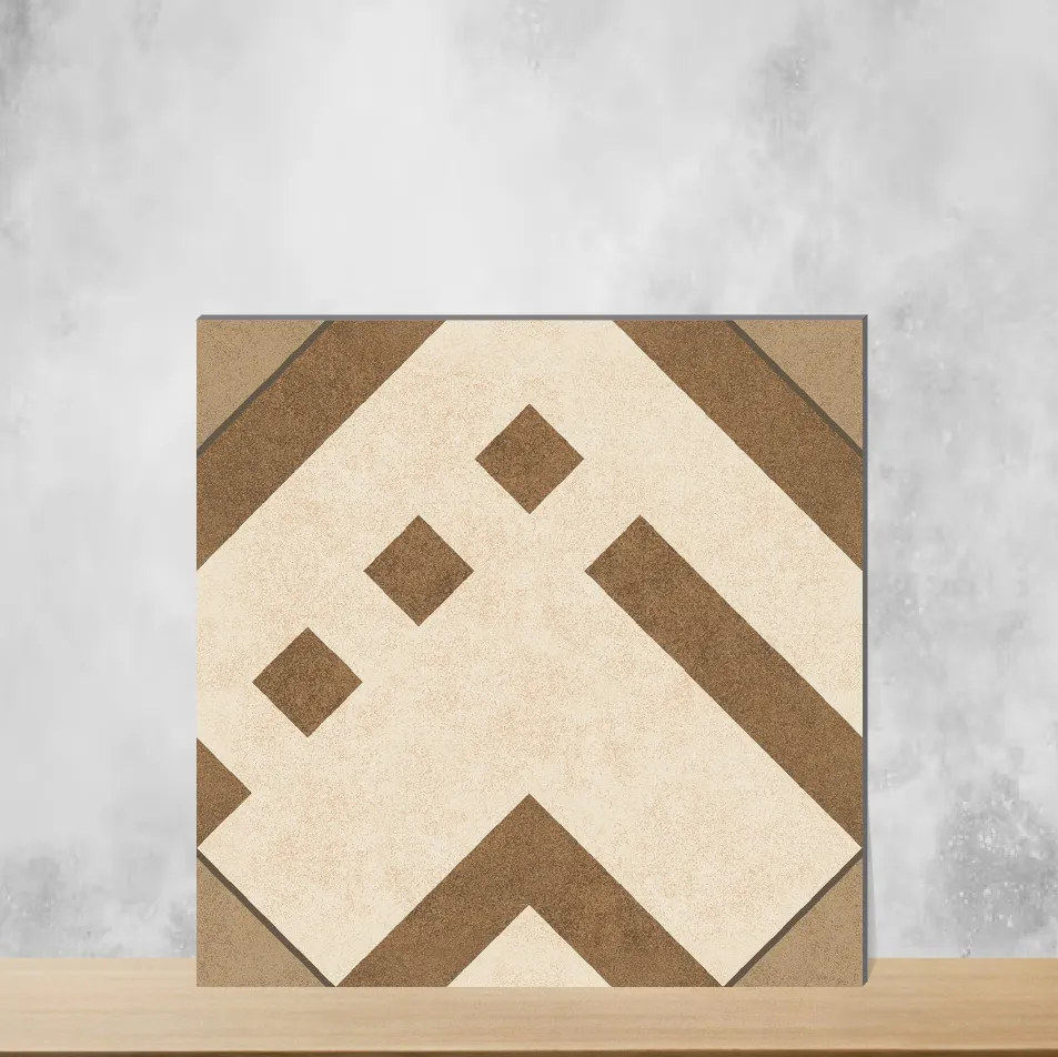 Vitrified Tetris Sunshine Geometric & Abstracts Matt Square Tiles TL-4209-E (16x16 inch | 12 mm)