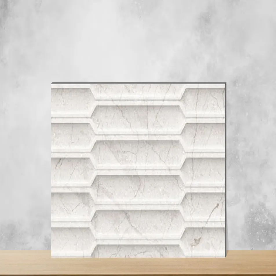 Ceramic Lustra Charm Pearl Decor Marbles & Stones Satin Rectangular Tiles TL-4089-B (24x12 inch | 9 mm)