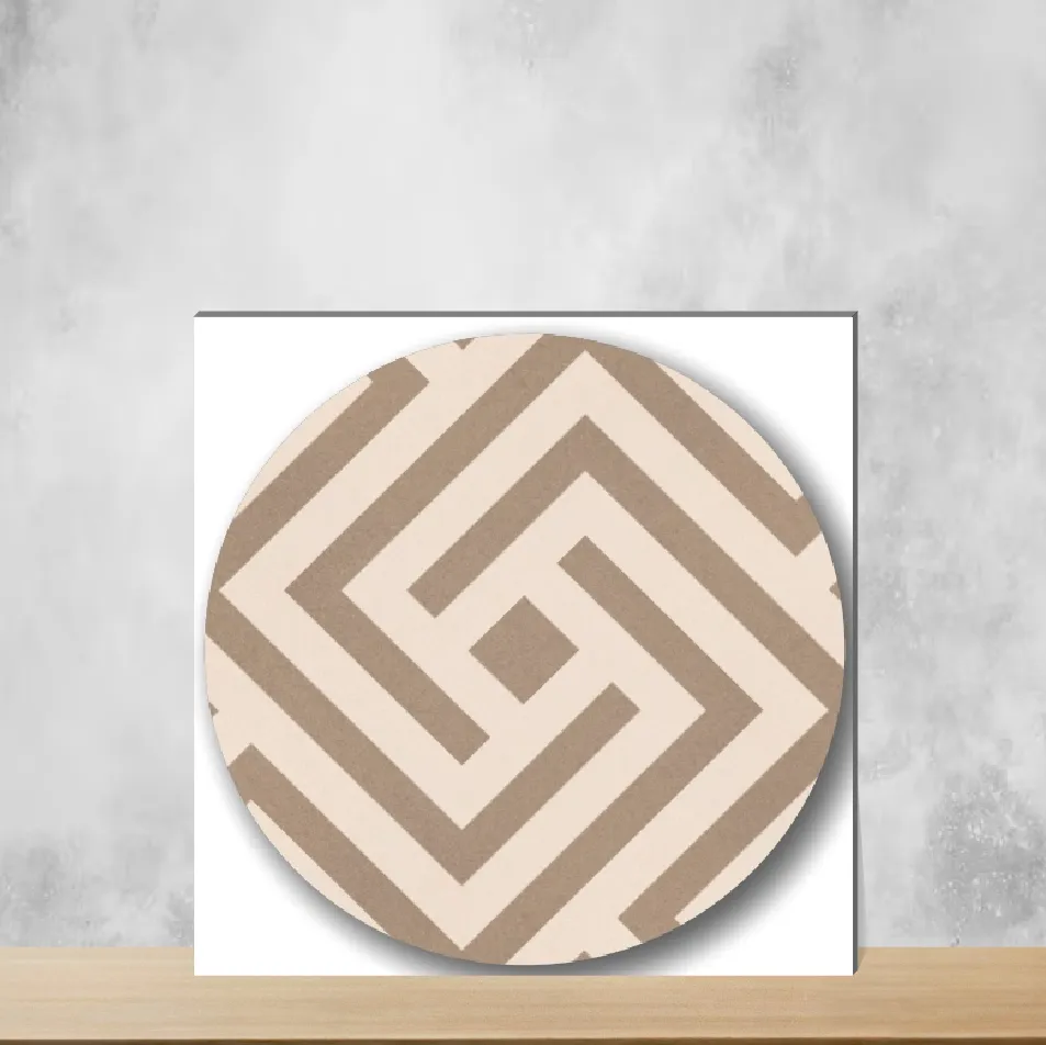 Vitrified Crossword Sand Geometric & Abstracts Matt Square Tiles TL-4184-C (16x16 inch | 12 mm)