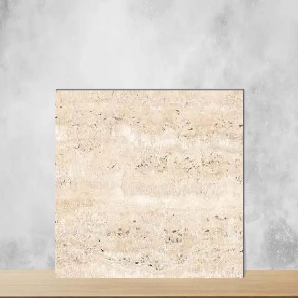 Ceramic Brown Almond Dark Marbles & Stones Glossy Rectangular Tiles TL-4166-B (24x12 inch | 6 mm)