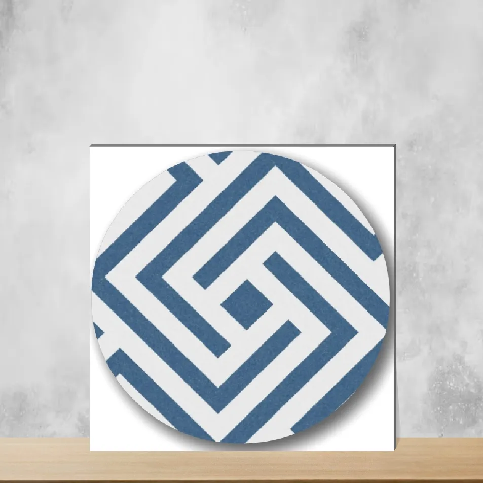 Vitrified Crossword Ocean Geometric & Abstracts Matt Square Tiles TL-4184-E (16x16 inch | 12 mm)