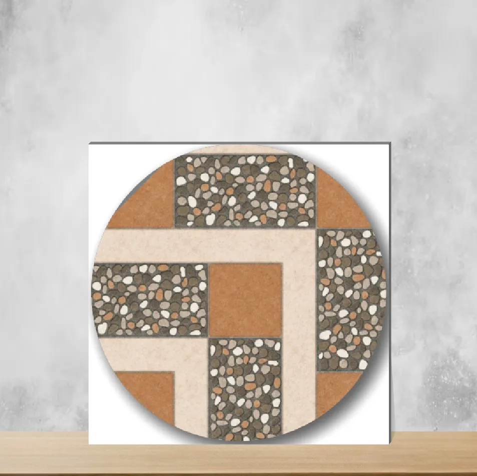 Vitrified Enigma Bronze Geometric & Abstracts Matt Square Tiles TL-4200-C (16x16 inch | 12 mm)