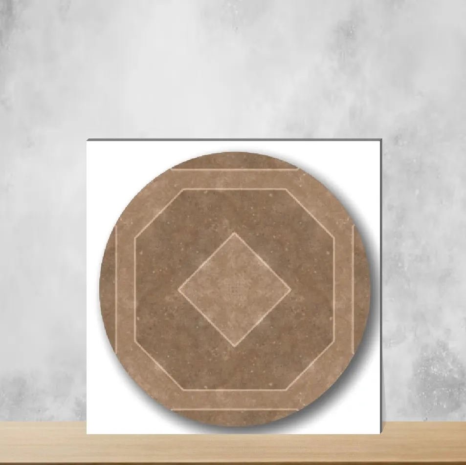 Vitrified Myst Oyester Geometric & Abstracts Matt Square Tiles TL-4206-D (16x16 inch | 12 mm)