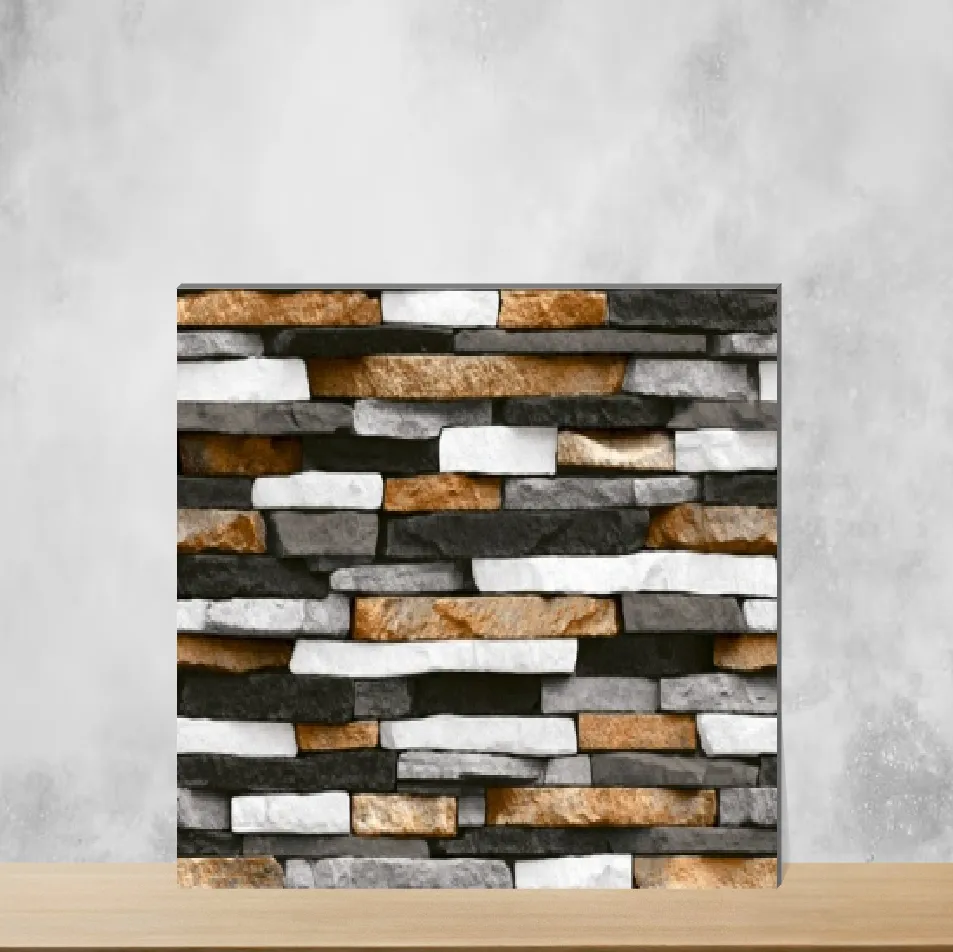 Ceramic Elevation Stone Matt Rectangular Tiles TL-4256 (12x18 inch | 8 mm)