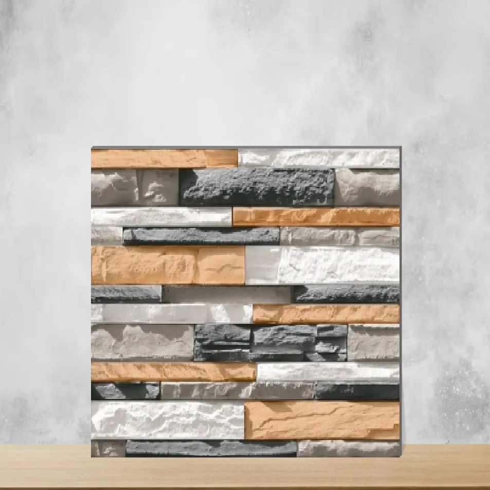 Ceramic Elevation Stone Matt Rectangular Tiles TL-4284 (12x18 inch | 8 mm)