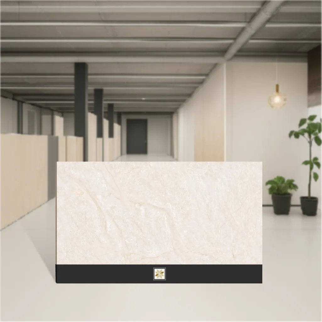 Vitrified Terravia Nensia Marbles & Stones Glossy Rectangular Tiles TL-4367 (4x2 feet | 8.5 mm)