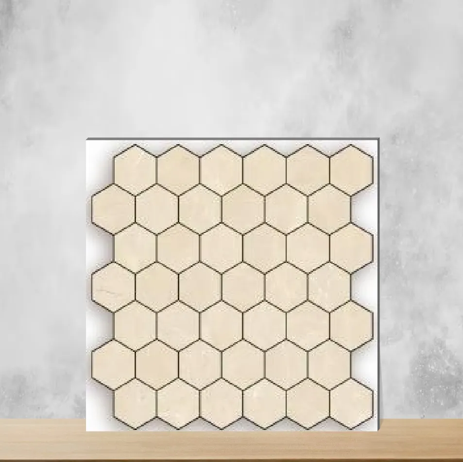 Vitrified Hexagonal Tiles Glossy Rectangular Tiles TL-440-C (12x12 inch | 10 mm)