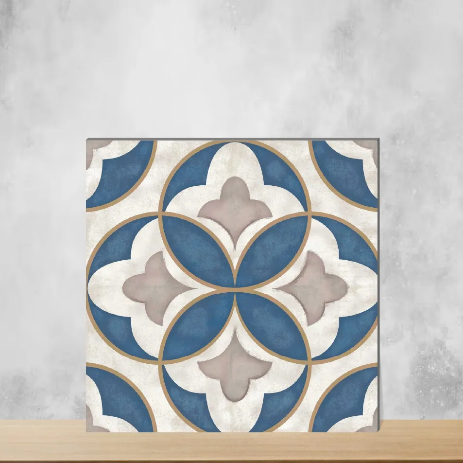 Vitrified Zellige Iris Moroccans Matt Square Tiles TL-4497 (12x12 inch | 9 mm)