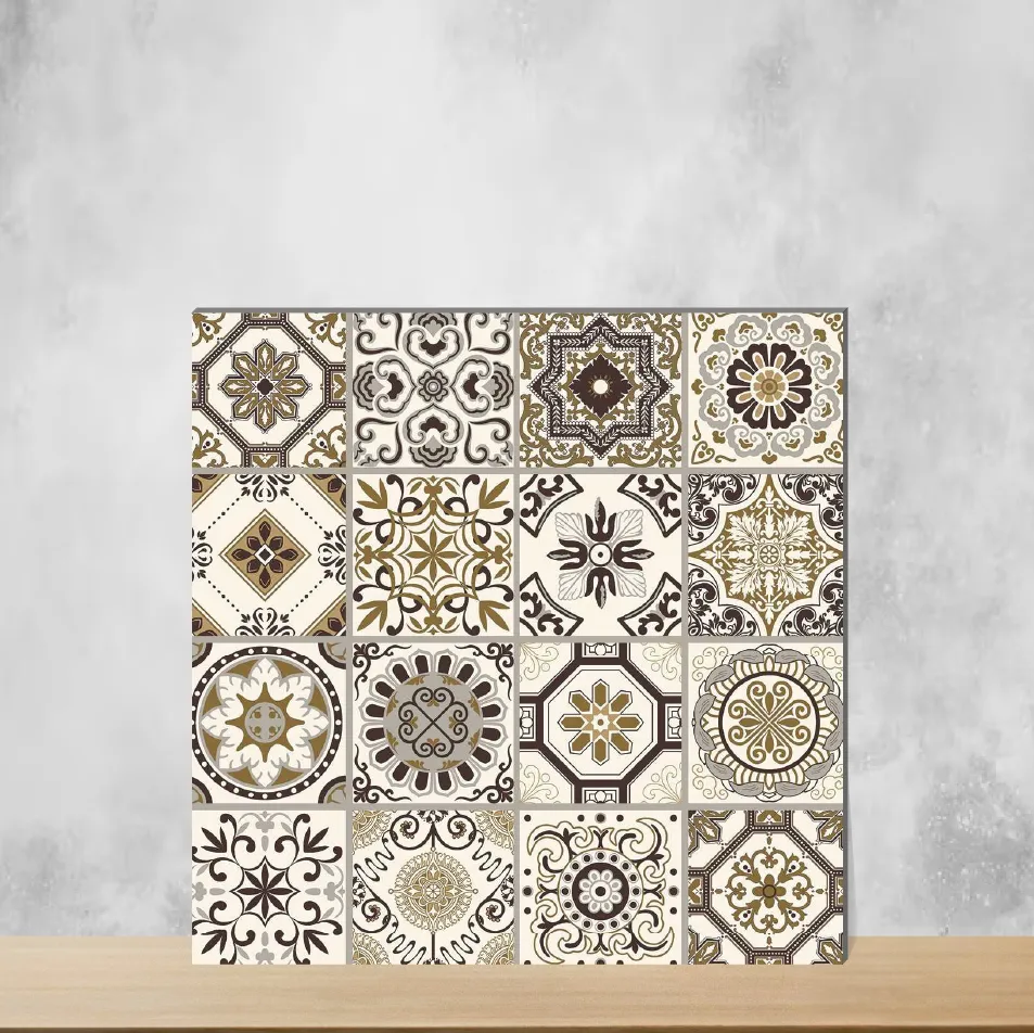 Vitrified Zellige Rich Bruno Moroccans Matt Square Tiles TL-4498-C (12x12 inch | 9 mm)