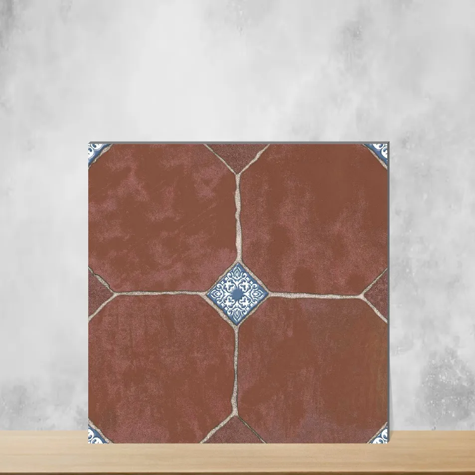 Vitrified Radiance Aurelia Azure Moroccans Matt Square Tiles TL-4517 (2x2 feet | 9 mm)