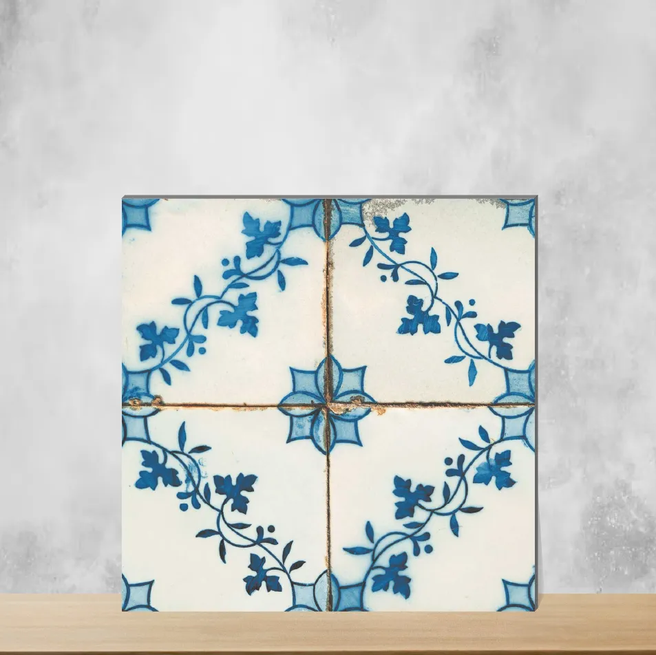 Vitrified Zellige Ivy Breeze Moroccans Matt Square Tiles TL-4526 (12x12 inch | 9 mm)