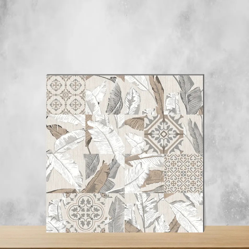 Vitrified Dali Bianco Moroccans Matt Square Tiles TL-4593 (2x2 feet | 9 mm)