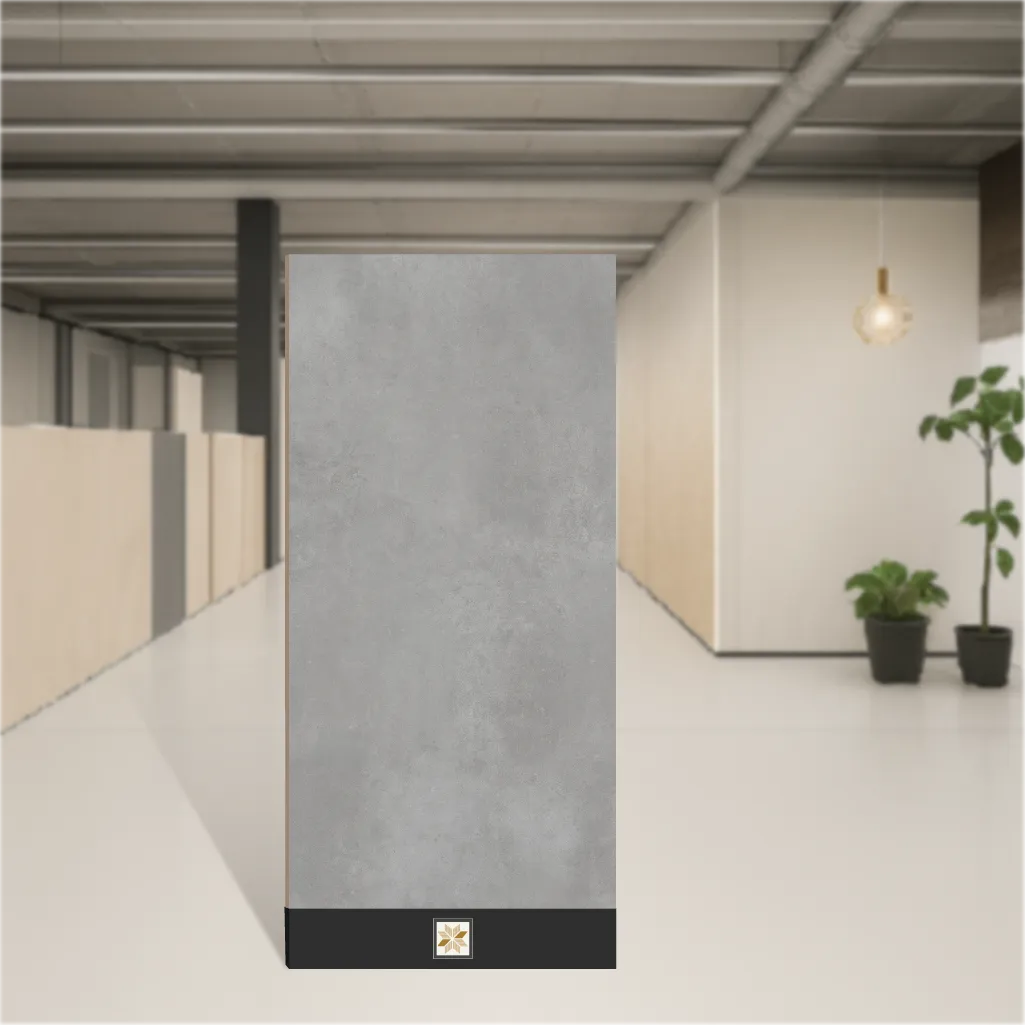 Vitrified Malaga LightGrey Marbles & Stones Matt Rectangular Tiles TL-4649 (4x2 feet | 9 mm)