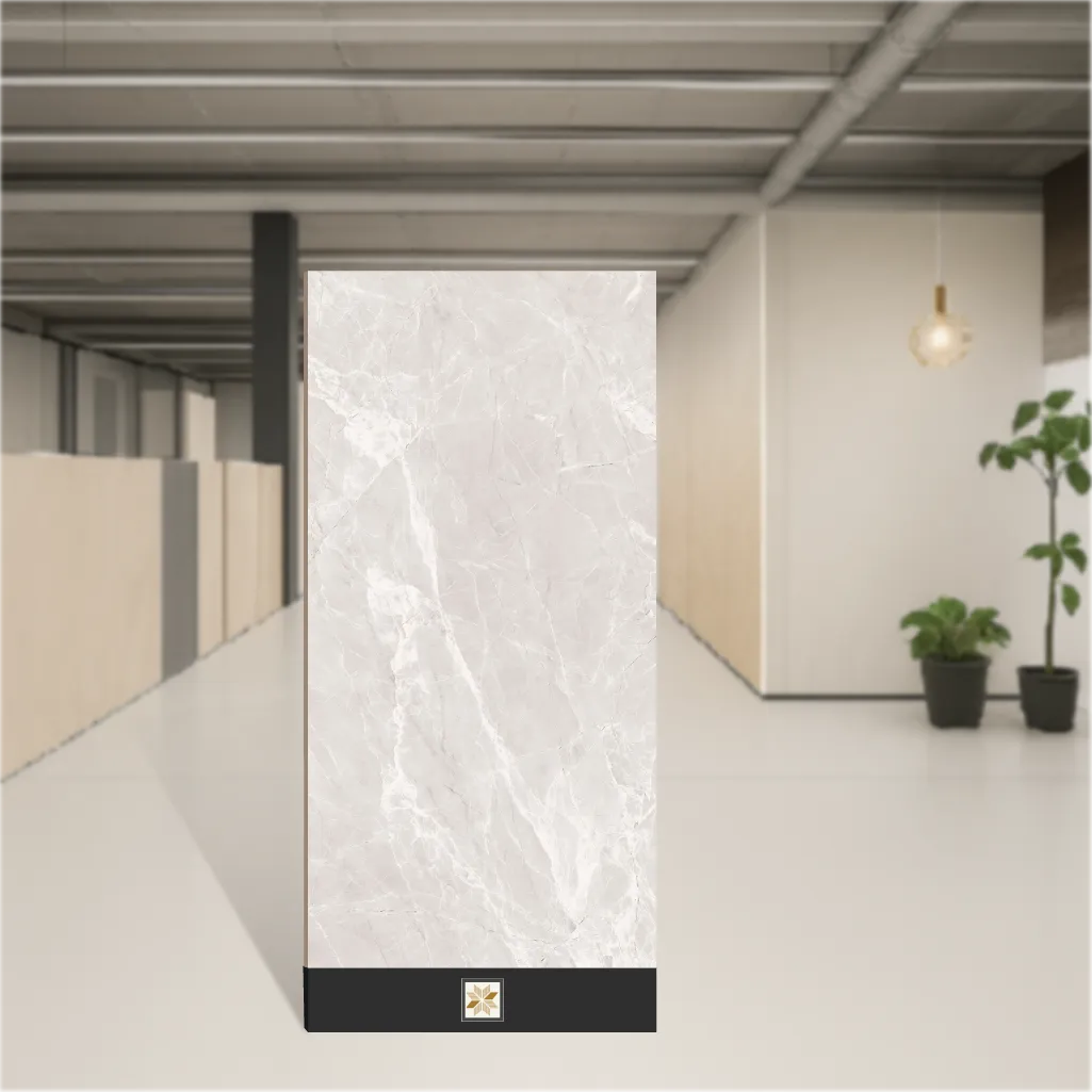 Vitrified Balki Bianco Marbles & Stones Matt Rectangular Tiles TL-4683-C (4x2 feet | 9 mm)