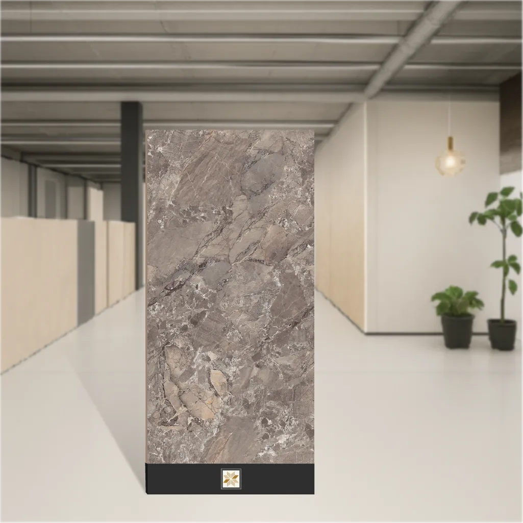 Vitrified Fontana Choco Endless Matching Glossy Rectangular Tiles TL-467 (4x2 feet | 9 mm)