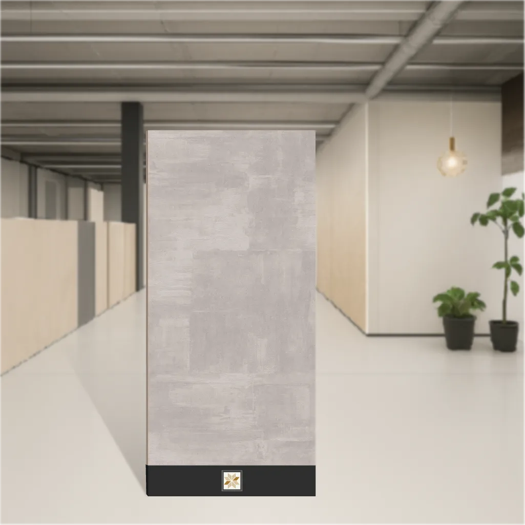 Vitrified Fabien Silver Marbles & Stones Matt Rectangular Tiles TL-4706 (4x2 feet | 9 mm)