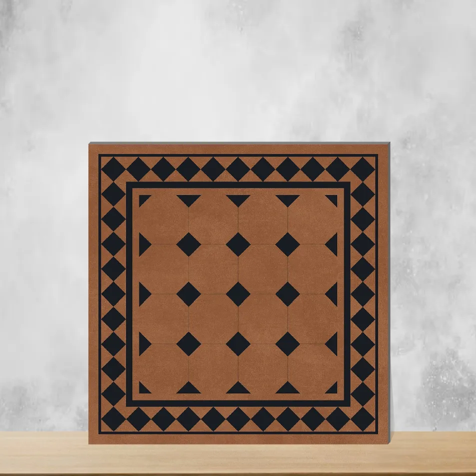 Vitrified Derby Cotto Moroccans Matt Square Tiles TL-4735 (2x2 feet | 9 mm)