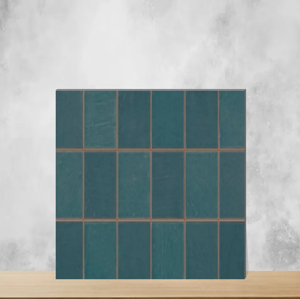 Ceramic Luxe Ocean Geometric & Abstracts Glossy Rectangular Tiles TL-4767-A (24x12 inch | 9 mm)