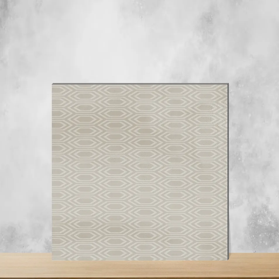 Ceramic Eterna Almond Beige Glossy Rectangular Tiles TL-5798-C (12x4 inch | 8 mm)