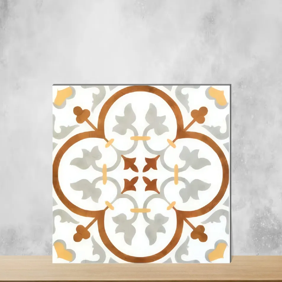 Ceramic Morissa Terrabrown Moroccans Matt Square Tiles TL-486-C (12x12 inch | 7.5 mm)