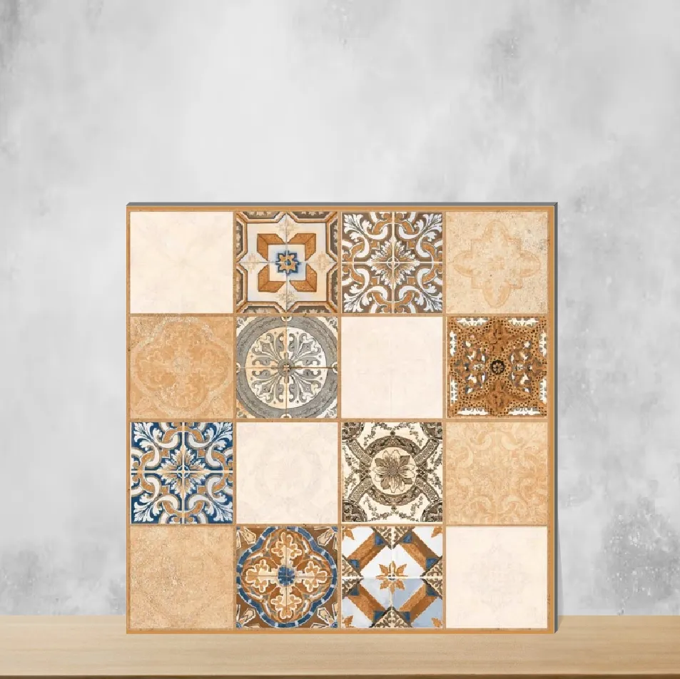 Vitrified Strada Decor Brizzle Moroccans Matt Square Tiles TL-608-C (16x16 inch | 12 mm)