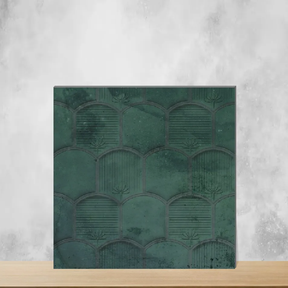 Ceramic Geometric & Abstracts Matt Square Tiles TL-4889-D (12x12 inch | 10 mm)