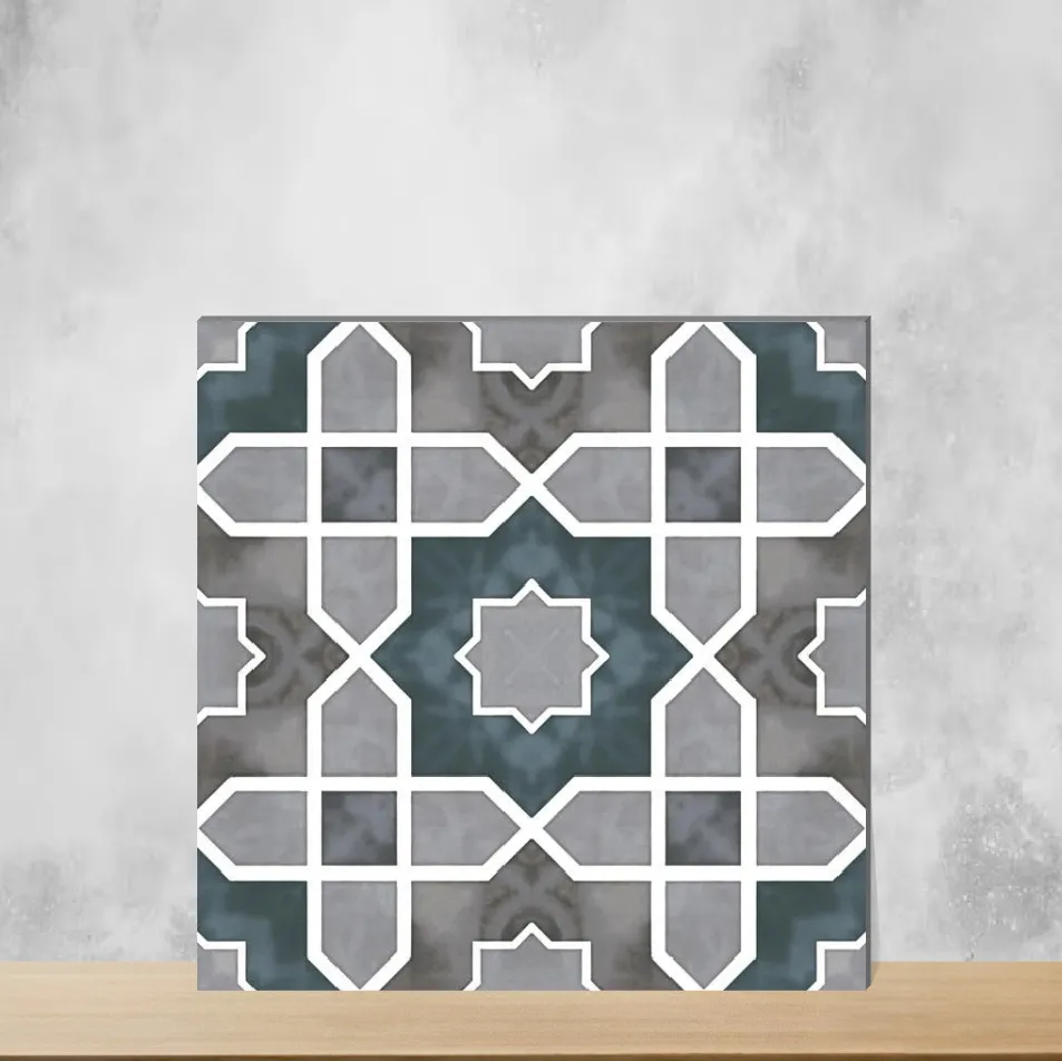 Vitrified Geometric & Abstracts Matt Square Tiles TL-4913 (12x12 inch | 9 mm)