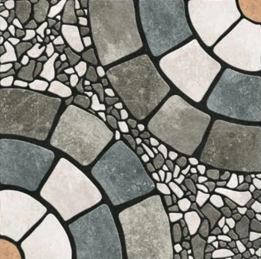 Vitrified Punch Textures Matt Square Tiles TL-493 (16x16 inch | 12 mm)