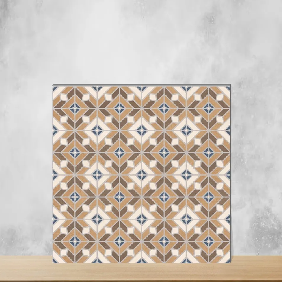 Vitrified Trend Gold Decor 5004 Moroccans Matt Square Tiles TL-5037 (8x8 inch | 8 mm)