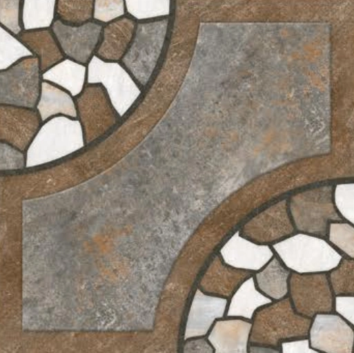 Vitrified Punch Textures Matt Square Tiles TL-504 (16x16 inch | 12 mm)