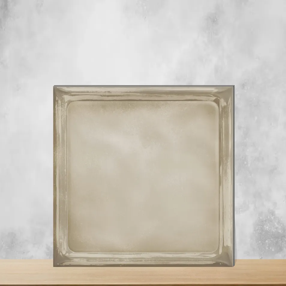 Ceramic Glaciera Sandstone Plain Glossy Square Tiles TL-5841-C (8x8 inch | 6 mm)