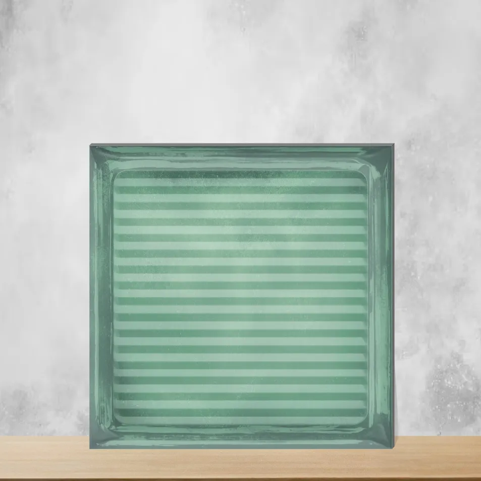 Ceramic Glaciera Verdant Decore Glossy Square Tiles TL-5841-H (8x8 inch | 6 mm)