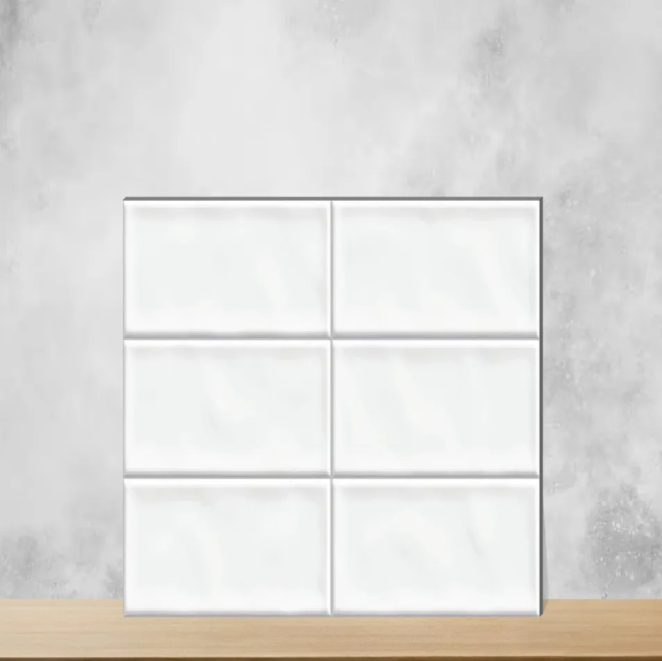 Ceramic Messi Grey Line Glossy Rectangular Tiles TL-5134-D (24x12 inch | 8 mm)