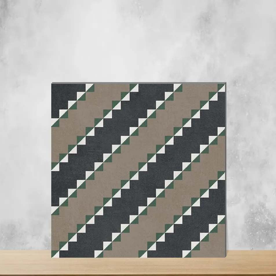 Vitrified Trend Black Decor 5001 Moroccans Matt Square Tiles TL-5166 (8x8 inch | 8 mm)