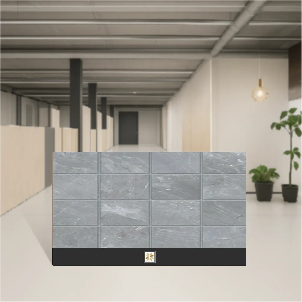 Vitrified Artica Grey Marbles & Stones Matt Square Tiles TL-5170-E (2x2 feet | 12 mm)